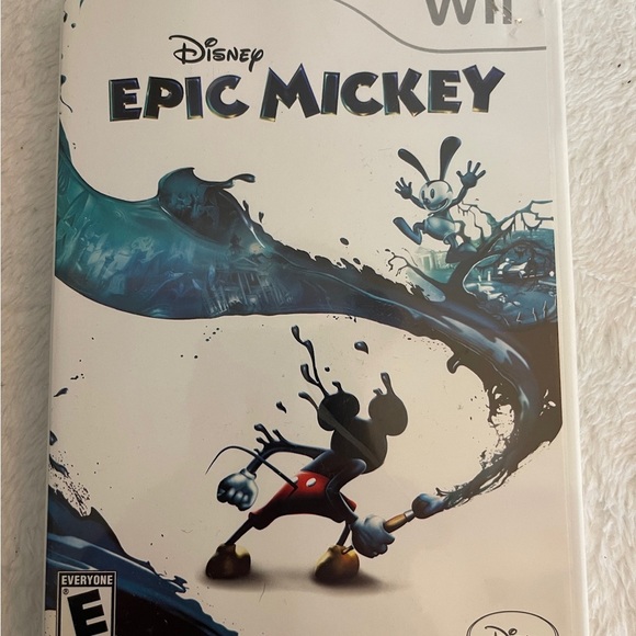 Disney Other - Disney Epic Mickey Wii Game - Black, Blue, and White Cover
